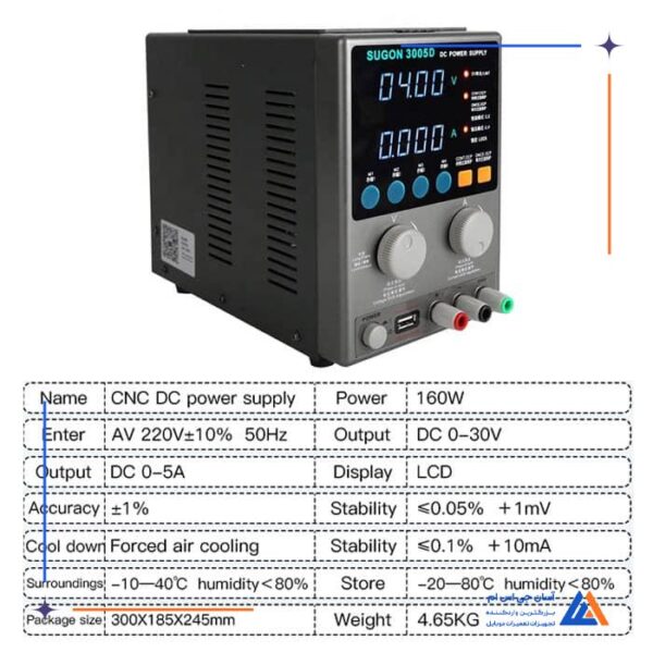 منبع تغذیه SUGON 3005D - Image 3