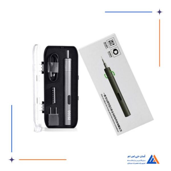پیچ گوشتی شارژی BIC ZEODO با چرخش قابل تنظیم تعمیرات موبایل