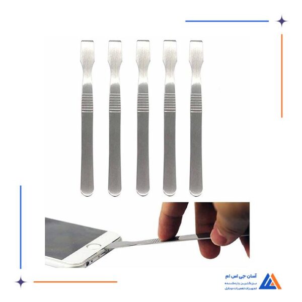 کاردک فلزی خمیر قلع 120 میلیمتری مناسب تعمیرات گوشی موبایل - Image 3