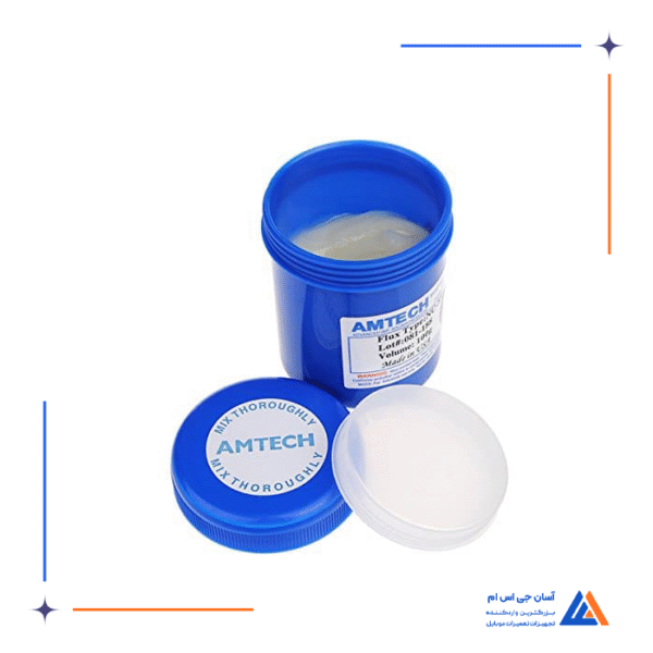 خمیر و روغن فلکس AMTECH NC-559-ASM 100gr مناسب لحیم کاری برد گوشی موبایل - Image 2
