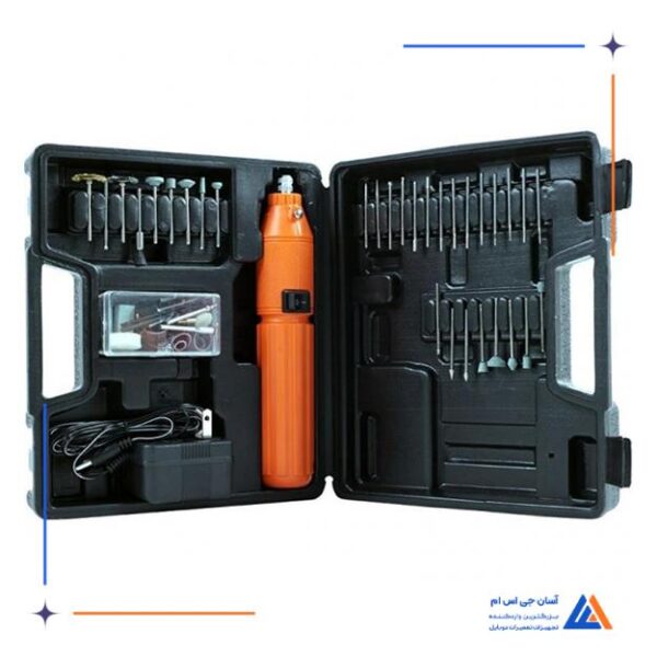 ابزار تراش آی سی 60 تکه ای High speed rotary tool kit مناسب تعمیر برد