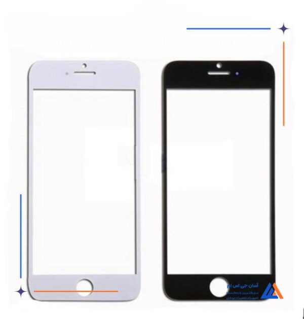 گلس ال سی دی ایفون 5S با فریم و چسب OCA