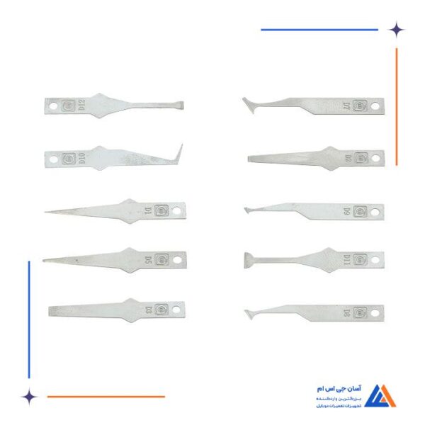 ست تیغ تعویض آی سی و هارد AMAOE D1-D12