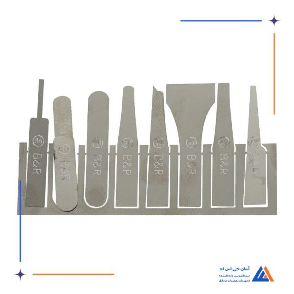ست 43 عددی دسته تیغ B&R X4301 مناسب پاک کردن چسب آی سی برد گوشی - Image 8