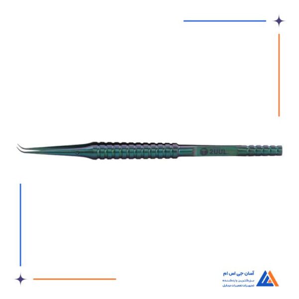 پنس تیتانیوم سر کج 2UUL TI02 TWEEZERS
