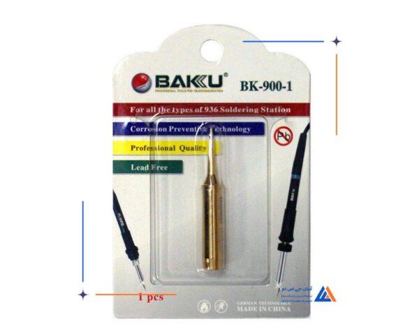 نوک هویه سر صاف طلایی BAKU BK-900