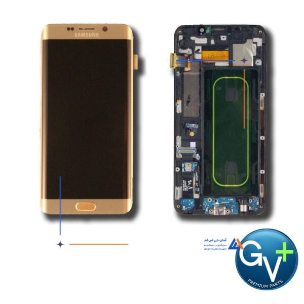 تاچ ال سی دی گوشی موبایل سامسونگ S6 EDGE PLUS (GOLD) - Image 2