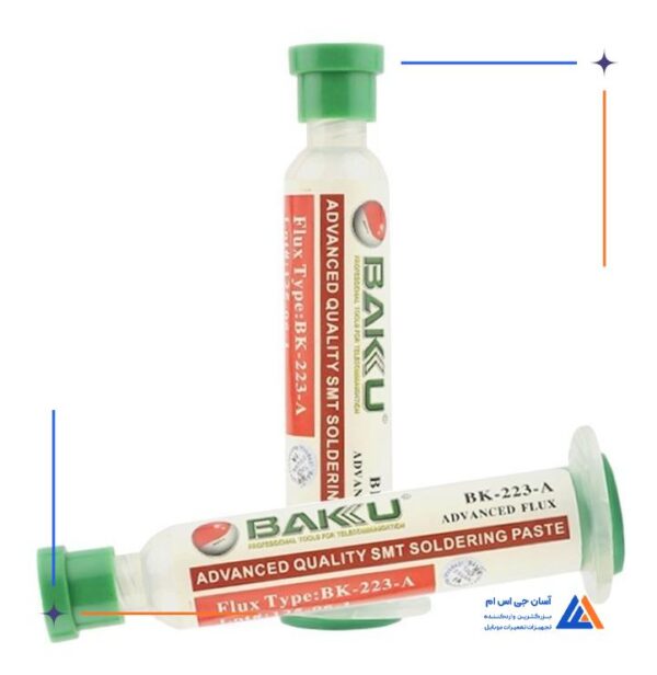 خمیر و روغن فلکس BAKU BK-223A مناسب سهولت در لحیم کاری برد گوشی