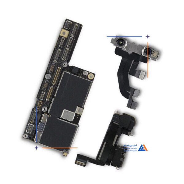 برد آیکلود سالم و روشن IPHONE X 64GB مناسب تعویض قطعات و SWAP