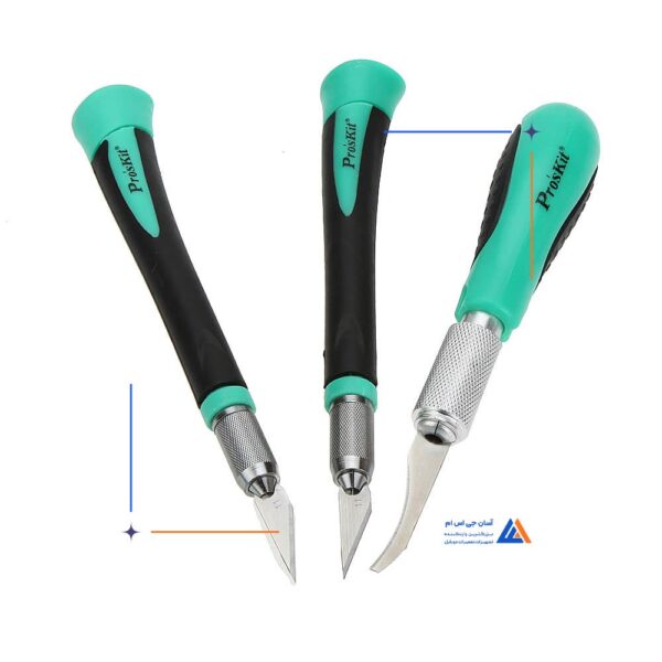ست کامل تیغ Proskit PD-395A مناسب پاک کردن چسب آی سی برد گوشی - Image 2