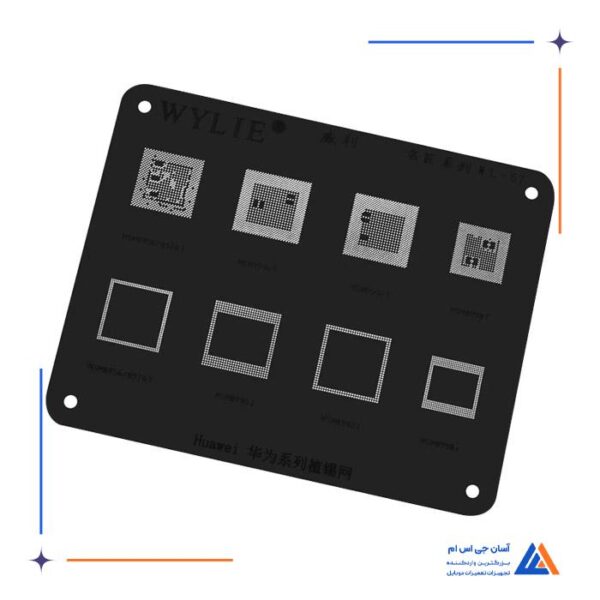 شابلون مشکی WYLIE WL-57 مناسب ریبال کردن آی سی برد گوشی هواوی